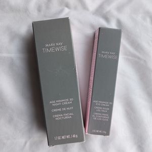 Mary Kay Timewise Age Minimize Night Cream and Eye Cream Bundle
